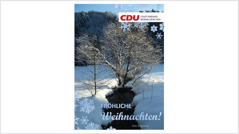 Die CDU Wermelskirchen wünscht ein frohes und besinnliches Weihnachtsfest Die CDU Wermelskirchen wünscht ein frohes und besinnliches Weihnachtsfest
